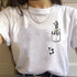 Simple Women's Oversized Short sleeve T shirt-Summer Casual Print Tops